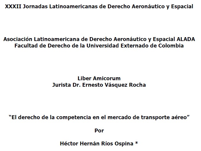 Derecho a la competencia en el transporte aéreo